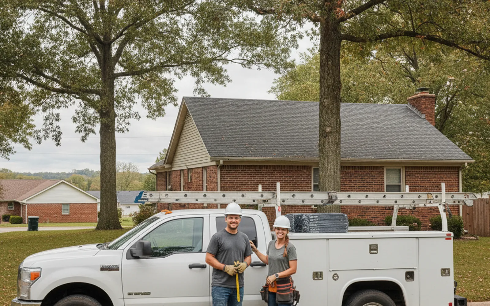 Davenport Roofing service crew